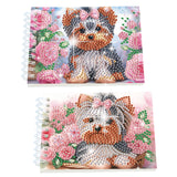 2 Pack DIY Diamond Painting Spiral Mini Sketchbook Kit, Portable Special Shaped Diamond Art Diamond Painting Notebook Kit for Adults