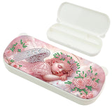 1Pc DIY Diamond Painting Stationery Box Kit Exquisite Patterns, 5D Round and Special Shaped Crystal Diamond Art Pencil Box, Perfect Handmade Gift