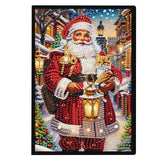 DIY Diamond Painting Christmas Theme Notebook Kit, Diamond Cover Blank Page, 5D Crystal Water Diamond Art, Perfect Gift for Friends and Family