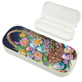 1Pc DIY Diamond Painting Stationery Box Kit Festival Style, 5D Round and Special Shaped Crystal Diamond Art Pencil Box, Perfect Handmade Gift