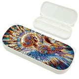 1Pc DIY Diamond Painting Stationery Box Kit Exquisite Patterns, 5D Round and Special Shaped Crystal Diamond Art Pencil Box, Perfect Handmade Gift