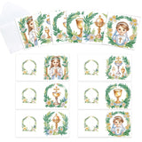 6pcs Diamond Painting Kit Greeting Card, Religious Virgin 5D DIY Diamond Handmade Holiday Greeting Card with Envelope, Christmas Gift Congratulation