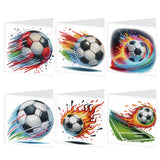 6pcs Diamond Art Painting Set Greeting Card, Fire Football 5D DIY Special Shape Diamond Greeting Card Creative Gifts, Christmas Thanksgiving Greeting Card Congratulation