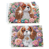 2 Pack DIY Diamond Painting Spiral Mini Sketchbook Kit, Portable Special Shaped Diamond Art Diamond Painting Notebook Kit for Adults