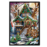 DIY Diamond Painting Christmas Theme Notebook Kit, Diamond Cover Blank Page, 5D Crystal Water Diamond Art, Perfect Gift for Friends and Family