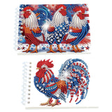 2 Pack DIY Diamond Painting Spiral Mini Sketchbook Kit, Portable Special Shaped Diamond Art Diamond Painting Notebook Kit for Adults