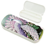 1Pc DIY Diamond Painting Stationery Box Kit Exquisite Patterns, 5D Round and Special Shaped Crystal Diamond Art Pencil Box, Perfect Handmade Gift