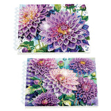 2 Pack DIY Diamond Painting Spiral Mini Sketchbook Kit, Portable Special Shaped Diamond Art Diamond Painting Notebook Kit for Adults