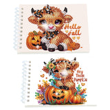 2 Pack DIY Diamond Painting Spiral Mini Sketchbook Kit, Portable Special Shaped Diamond Art Diamond Painting Notebook Kit for Adults
