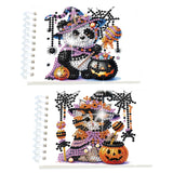 2 Pack DIY Diamond Painting Spiral Mini Sketchbook Kit, Portable Special Shaped Diamond Art Diamond Painting Notebook Kit for Adults