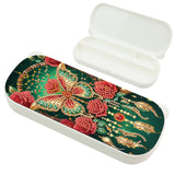 1Pc DIY Diamond Painting Stationery Box Kit Exquisite Patterns, 5D Round and Special Shaped Crystal Diamond Art Pencil Box, Perfect Handmade Gift