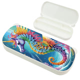 1Pc DIY Diamond Painting Stationery Box Kit Exquisite Patterns, 5D Round and Special Shaped Crystal Diamond Art Pencil Box, Perfect Handmade Gift