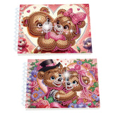 2 Pack DIY Diamond Painting Spiral Mini Sketchbook Kit, Portable Special Shaped Diamond Art Diamond Painting Notebook Kit for Adults