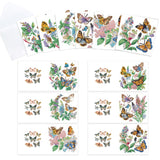 6pcs Diamond Painting Kit Greeting Card, Butterfly 5D DIY Diamond Handmade Holiday Greeting Card with Envelope, Christmas Gift Congratulation