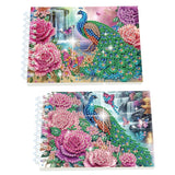 2 Pack DIY Diamond Painting Spiral Mini Sketchbook Kit, Portable Special Shaped Diamond Art Diamond Painting Notebook Kit for Adults