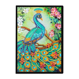 Diamond Painting Notebook Kit, 5D DIY Diamond Art Painting Special Shape Crystal Artificial Diamond Partial Mosaic Crafts Notebook Kit
