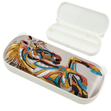 1Pc DIY Diamond Painting Stationery Box Kit Exquisite Patterns, 5D Round and Special Shaped Crystal Diamond Art Pencil Box, Perfect Handmade Gift