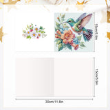 6pcs Diamond Art Painting Set Greeting Card, Tulip Birdie 5D DIY Special Shape Diamond Greeting Card Creative Gifts, Christmas Thanksgiving Greeting Card Congratulation