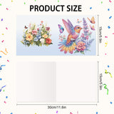 6pcs Diamond Art Painting Kit Greeting Card, Honey Bird 5D DIY Special Shape Diamond Greeting Card Creative Gifts, Christmas Thanksgiving Greeting Card Congratulation