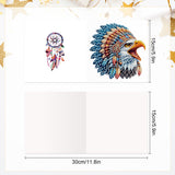 6pcs Diamond Art Painting Set Greeting Card, Bully Owl 5D DIY Special Shape Diamond Greeting Card Creative Gifts, Christmas Thanksgiving Greeting Card Congratulation