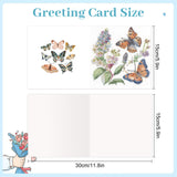 6pcs Diamond Painting Kit Greeting Card, Butterfly 5D DIY Diamond Handmade Holiday Greeting Card with Envelope, Christmas Gift Congratulation