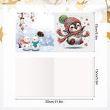 6 pcs Diamond Art Painted Greeting Card, Temperament Wave Pious Lady 5D DIY Special Shape Diamond Card Creative Gift, Christmas Thanksgiving Greeting Card Congratulation