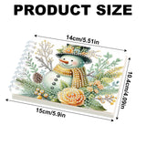 2 Pack DIY Diamond Painting Spiral Mini Sketchbook Kit, Portable Special Shaped Diamond Art Diamond Painting Notebook Kit for Adults