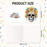 6pcs Diamond Art Painting Kit Greeting Card, Flower Cave Head 5D DIY Special Shape Diamond Greeting Card Creative Gifts, Christmas Thanksgiving Greeting Card Congratulation