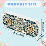 DIY Diamond Painting Stationery Box Kit|Blue Yellow Flowers