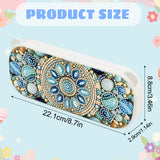 1Pc DIY Diamond Painting Stationery Box Kit Exquisite Patterns, 5D Round and Special Shaped Crystal Diamond Art Pencil Box, Perfect Handmade Gift