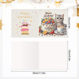6 Pieces Diamond Art Painted Greeting Cards, Flower Basket Gift Butterfly 5D DIY Special Shape Diamond Card Creative Gifts, Christmas Thanksgiving Greeting Card Congratulation