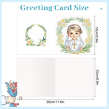 6pcs Diamond Painting Kit Greeting Card, Religious Virgin 5D DIY Diamond Handmade Holiday Greeting Card with Envelope, Christmas Gift Congratulation