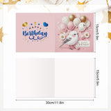 6pcs Diamond Art Painting Kit Greeting Card, Swan Bird Angel Horse 5D DIY Special Shape Diamond Greeting Card Creative Gifts, Christmas Thanksgiving Greeting Card Congratulation