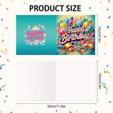 6pcs Diamond Painting Kit Greeting Card, Birthday 5D DIY Diamond Handmade Holiday Greeting Card with Envelope, Christmas Gift Congratulation