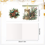 6 pcs Diamond Art Painted Greeting Card, Truck Owl 5D DIY Special Shape Diamond Card Creative Gift, Christmas Thanksgiving Greeting Card Congratulation