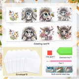6pcs Diamond Art Painting Kit Greeting Card, Messy Goat 5D DIY Special Shape Diamond Greeting Card Creative Gifts, Christmas Thanksgiving Greeting Card Congratulation