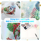 6pcs Diamond Art Painting Kit Greeting Card, Coffee Mug Wedding Gnome 5D DIY Special Shape Diamond Greeting Card Creative Gifts, Christmas Thanksgiving Greeting Card Congratulation