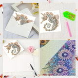 6pcs Diamond Art Painting Set Greeting Card, Hippocampus 5D DIY Special Shape Diamond Greeting Card Creative Gifts, Christmas Thanksgiving Greeting Card Congratulation