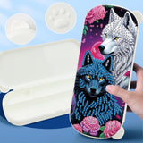 DIY Diamond Painting Stationery Box Kit|Two Wolves