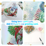 6pcs Diamond Art Painting Kit Greeting Card, Yellow Pentagram 5D DIY Special Shape Diamond Greeting Card Creative Gifts, Christmas Thanksgiving Greeting Card Congratulation