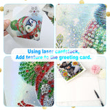 6pcs Diamond Art Painting Kit Greeting Card, Calf in Flower 5D DIY Special Shape Diamond Greeting Card Creative Gifts, Christmas Thanksgiving Greeting Card Congratulation