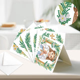 6pcs Diamond Painting Kit Greeting Card, Religious Virgin 5D DIY Diamond Handmade Holiday Greeting Card with Envelope, Christmas Gift Congratulation