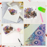 6pcs Diamond Art Painting Kit Greeting Card, Rose Sun Coffee Mug 5D DIY Special Shape Diamond Greeting Card Creative Gifts, Christmas Thanksgiving Greeting Card Congratulation