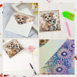 6pcs Diamond Art Painting Kit Greeting Card, Happy Kitten Puppy 5D DIY Special Shape Diamond Greeting Card Creative Gifts, Christmas Thanksgiving Greeting Card Congratulation