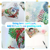 6pcs Diamond Art Painting Kit Greeting Card, Cat in the Flower 5D DIY Special Shape Diamond Greeting Card Creative Gifts, Christmas Thanksgiving Greeting Card Congratulation