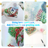 6pcs Diamond Art Painting Kit Greeting Card, Hens Laying Eggs 5D DIY Special Shape Diamond Greeting Card Creative Gifts, Christmas Thanksgiving Greeting Card Congratulation