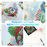 6pcs Diamond Art Painting Kit Greeting Card, Wolf Sunflower Roses Dreamcatcher 5D DIY Special Shape Diamond Greeting Card Creative Gifts, Christmas Thanksgiving Greeting Card Congratulation