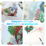 6pcs Diamond Art Painting Kit Greeting Card, Birdie Bird's Nest 5D DIY Special Shape Diamond Greeting Card Creative Gifts, Christmas Thanksgiving Greeting Card Congratulation