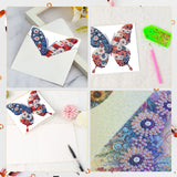 6pcs Diamond Art Painting Kit Greeting Card, Colourful Butterfly 5D DIY Special Shape Diamond Greeting Card Creative Gift, Christmas Thanksgiving Greeting Card Congratulation