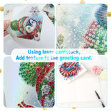 6pcs Diamond Art Painting Kit Greeting Card, Red Carp 5D DIY Special Shape Diamond Greeting Card Creative Gifts, Christmas Thanksgiving Greeting Card Congratulation